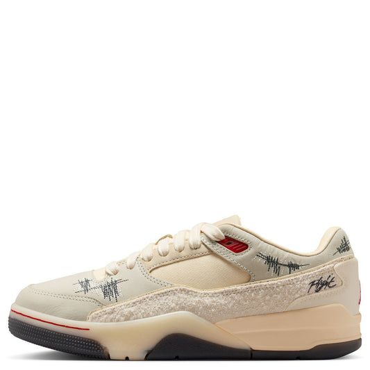 WMNS JORDAN FLIGHT COURT SP / 100:COCONUT MILK/VARSITY RED