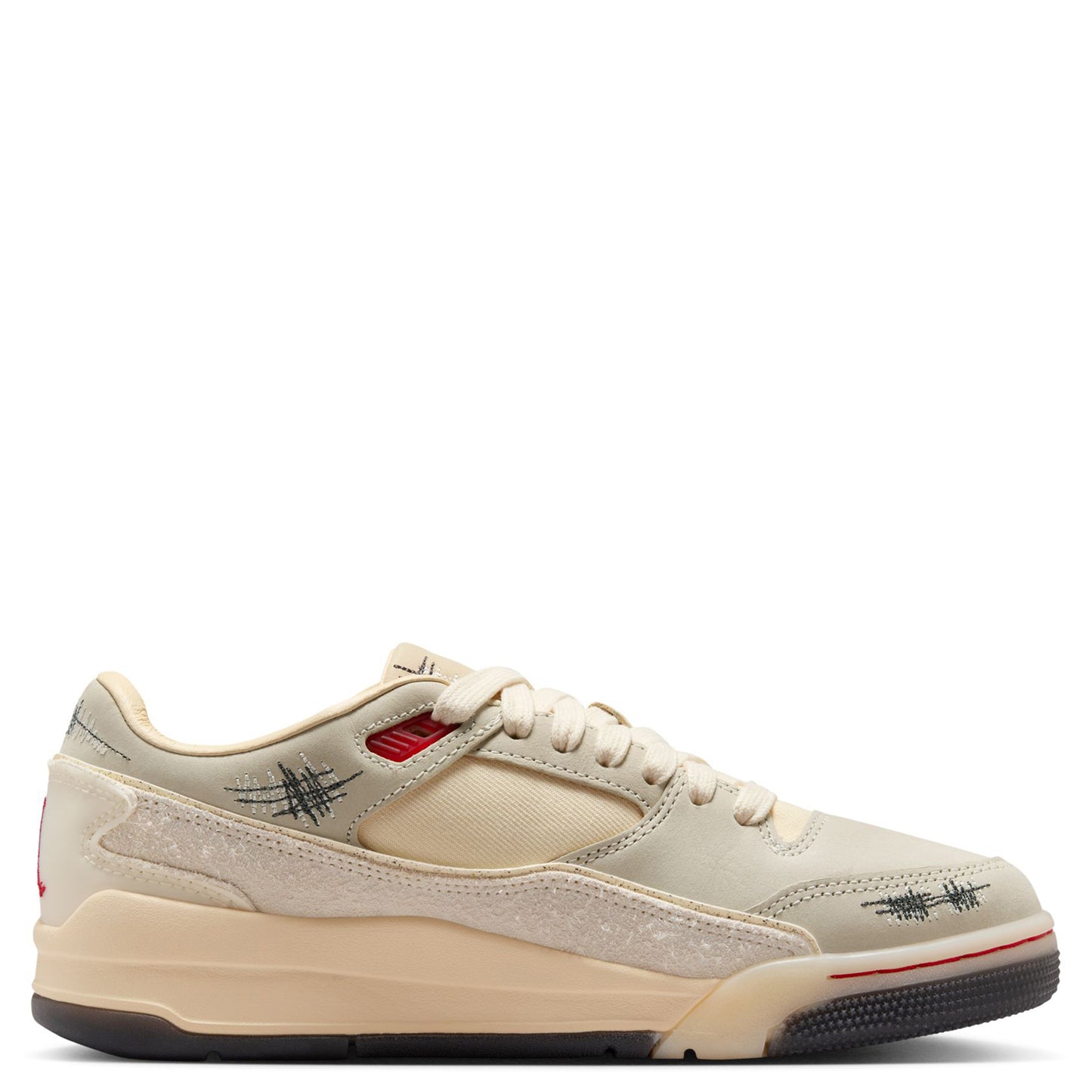 WMNS JORDAN FLIGHT COURT SP / 100:COCONUT MILK/VARSITY RED