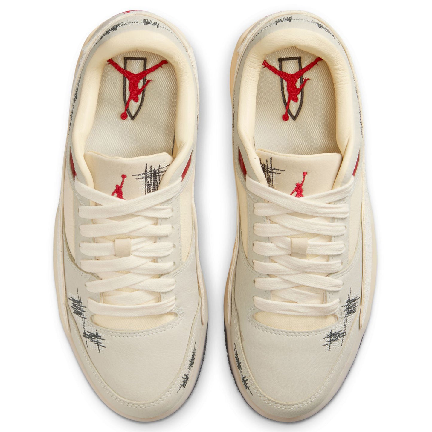 WMNS JORDAN FLIGHT COURT SP / 100:COCONUT MILK/VARSITY RED
