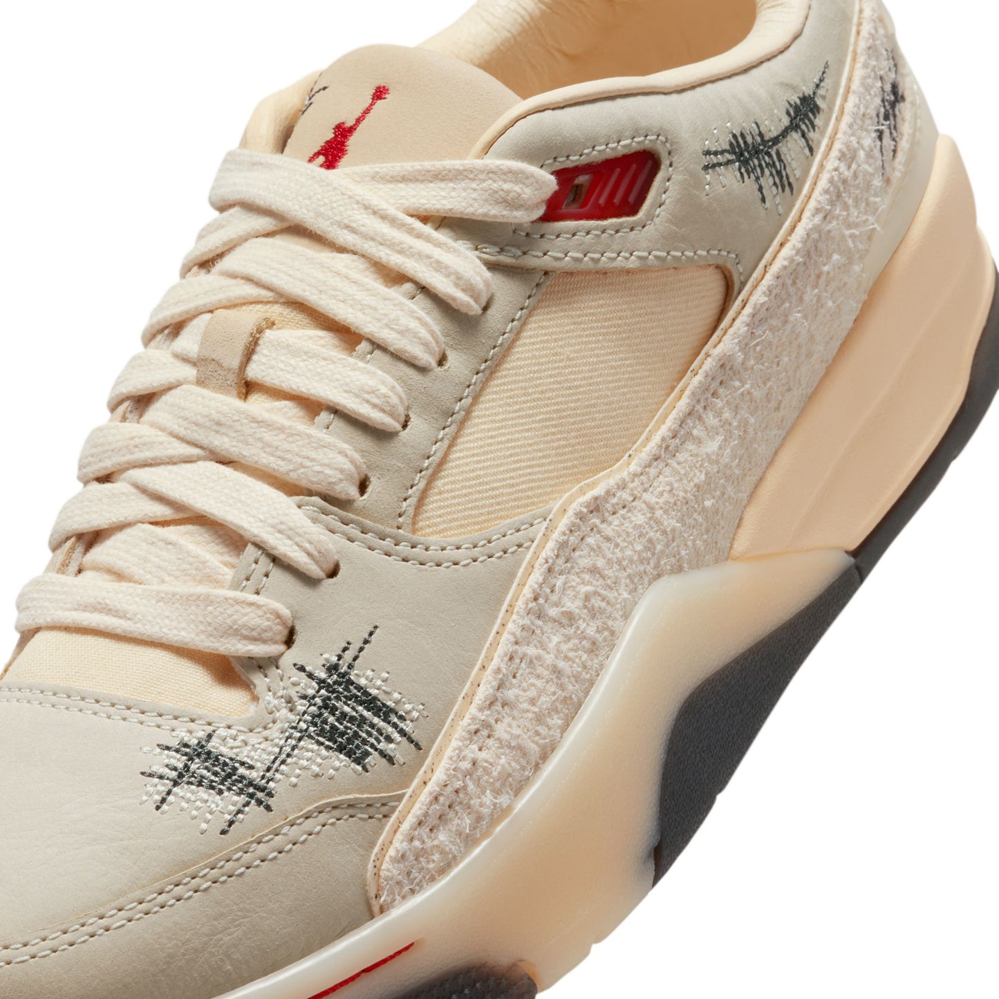 WMNS JORDAN FLIGHT COURT SP / 100:COCONUT MILK/VARSITY RED