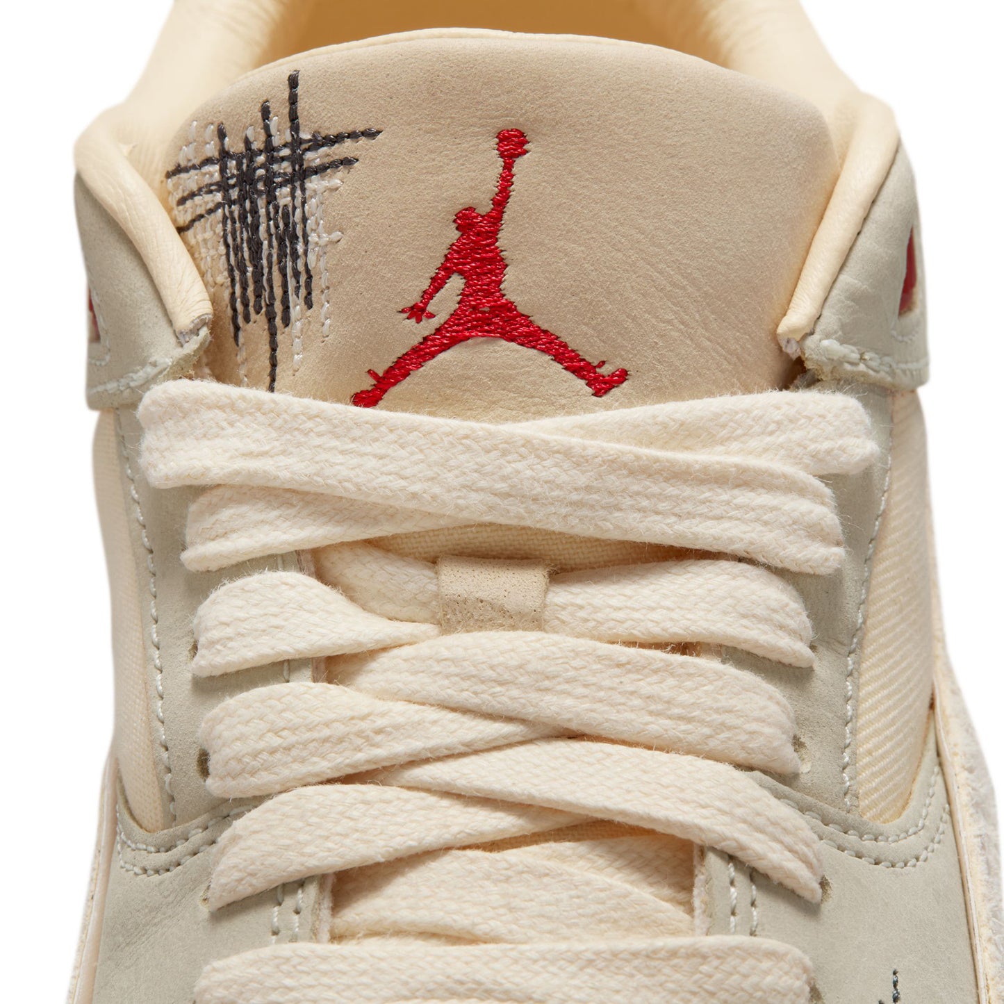 WMNS JORDAN FLIGHT COURT SP / 100:COCONUT MILK/VARSITY RED