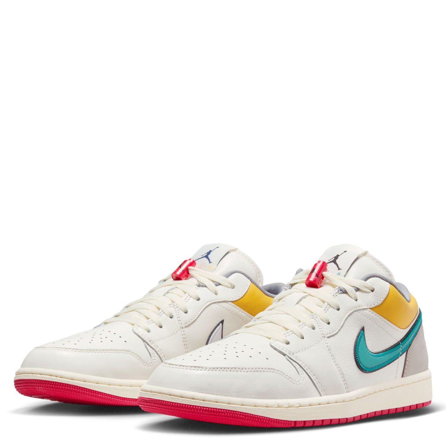 AIR JORDAN 1 LOW PRM / 133:SAIL/BRAVE BLUE-CASHMERE