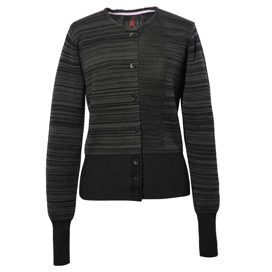 JORDAN x Téla AS W J SP TD KNIT CARDIGAN / 070:DK SMOKE GREY/BLACK