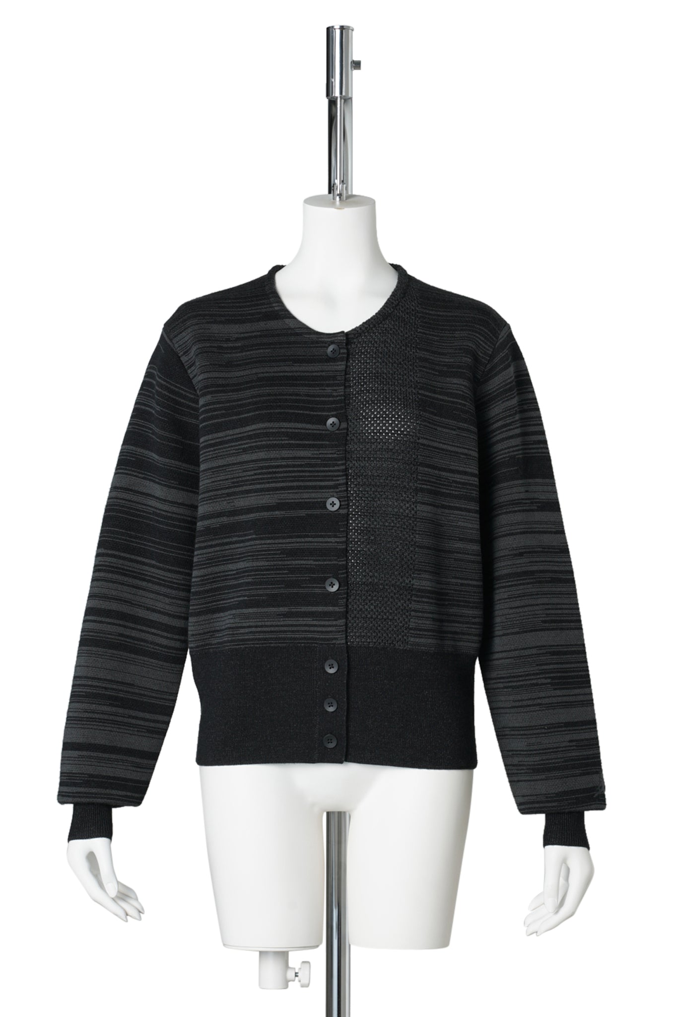 JORDAN x Téla AS W J SP TD KNIT CARDIGAN / 070:DK SMOKE GREY/BLACK