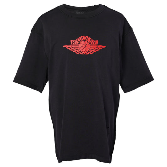 M J RARE AIR WSH 85 SS CREW / 010:BLACK/CHILE RED