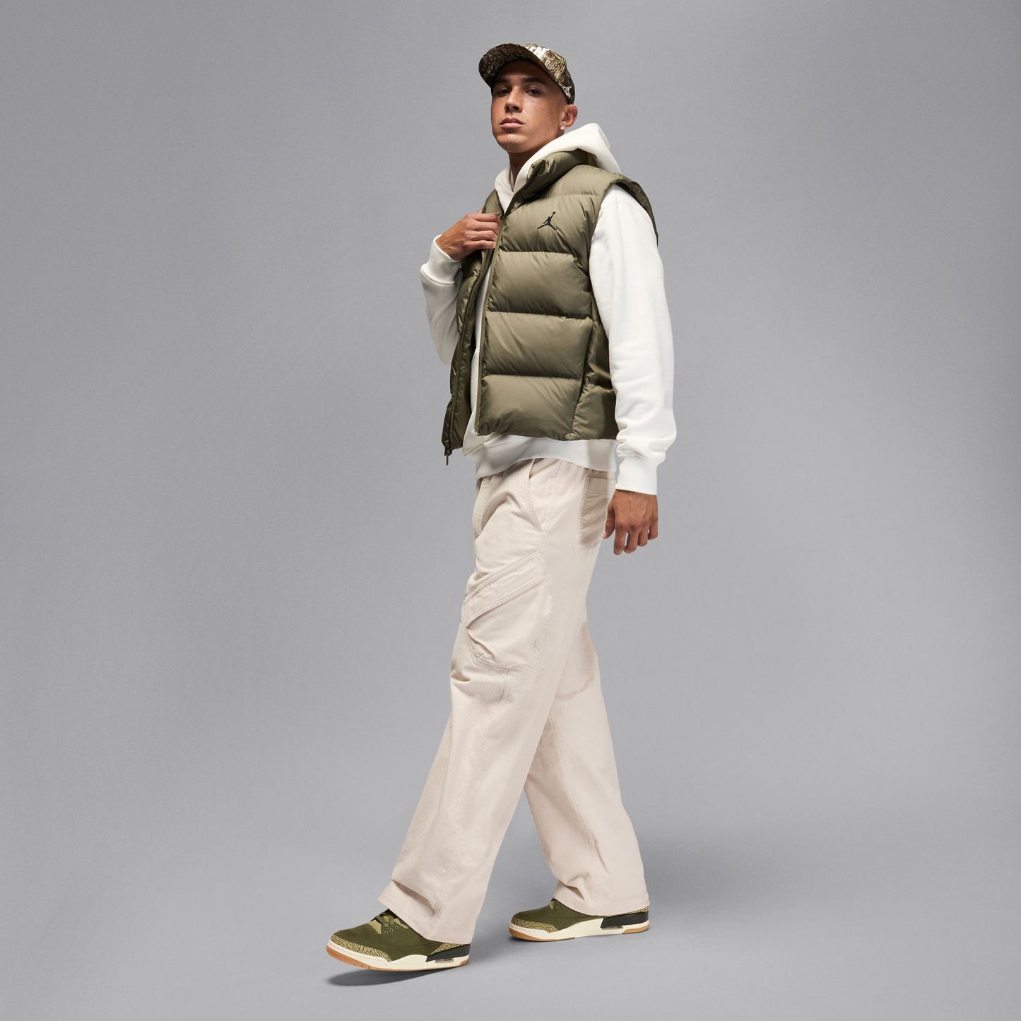 AIR JORDAN 3 RETRO / 202:MEDIUM OLIVE/SEQUOIA