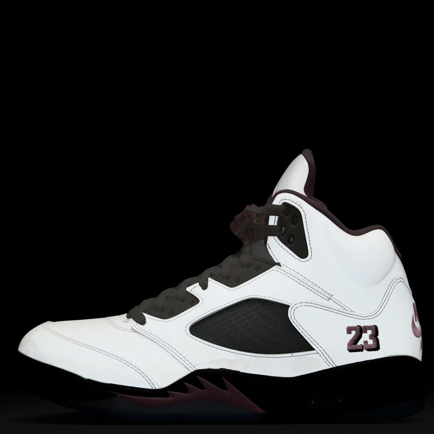 AIR JORDAN 5 RETRO OG / 102:WHITE/MED SOFT PINK-BLACK