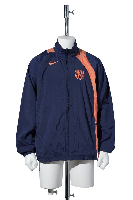NIKE FCB T90 TRACK JACKET W 3R GX / 410:MIDNIGHT NAVY/BRIGHT MANGO/BRIGHT MANGO