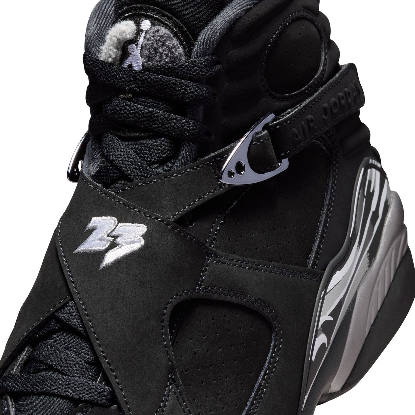AIR JORDAN 8 RETRO / 007:BLACK/WHITE-LT GRAPHITE
