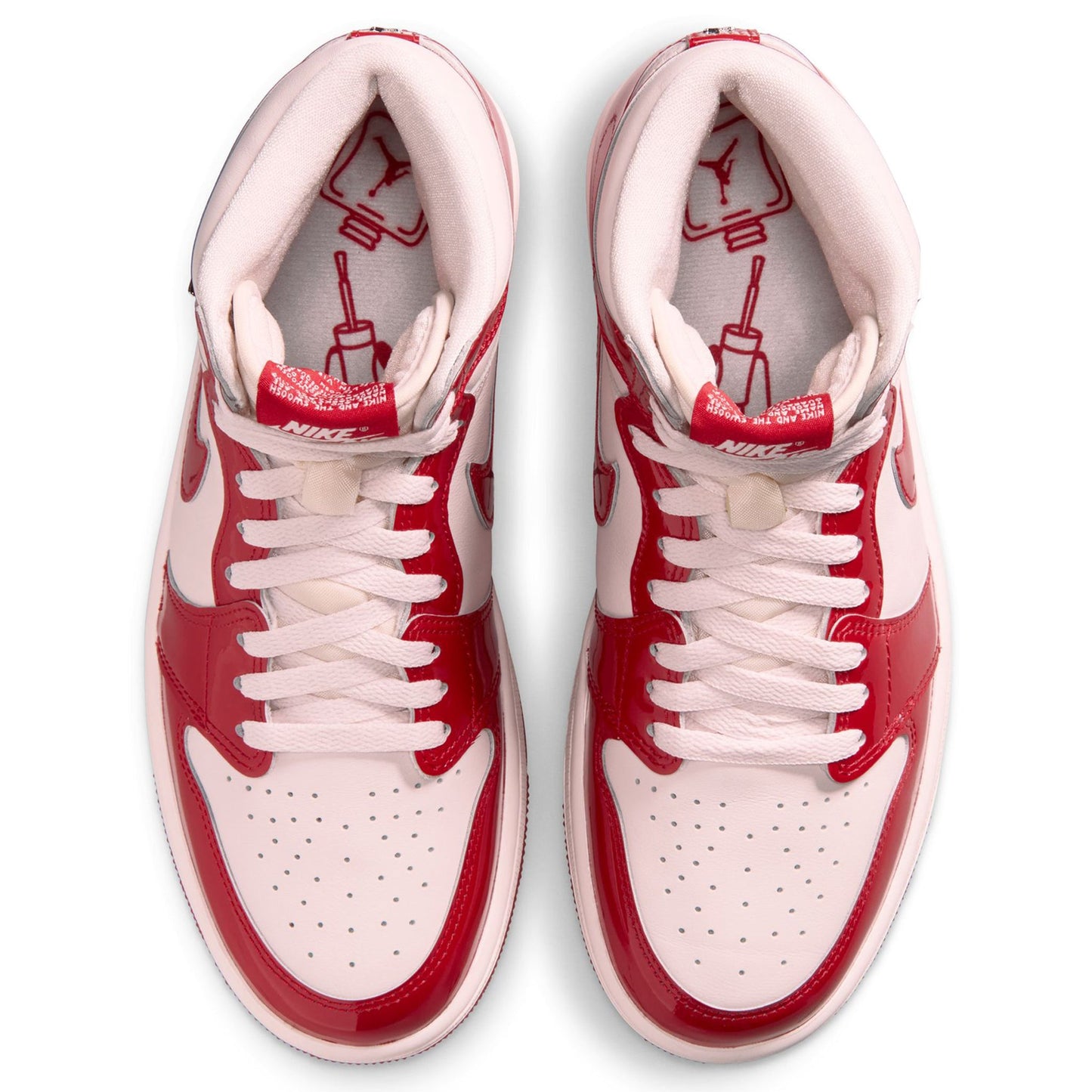 WMNS AIR JORDAN 1 RETRO HI OG / 601:UNIVRED/MTLC SLVR-LT SFT PNK