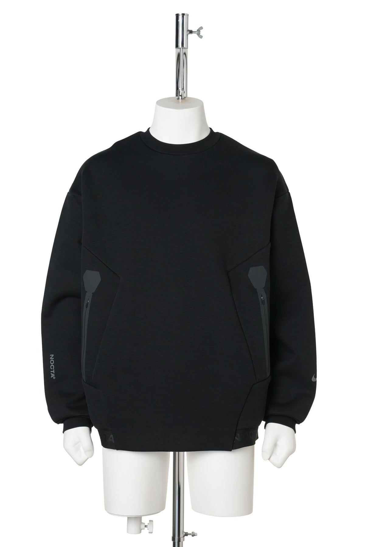NIKE NRG NOCTA TRAPEZOID CUT CREW / 010:BLACK/REFBLK