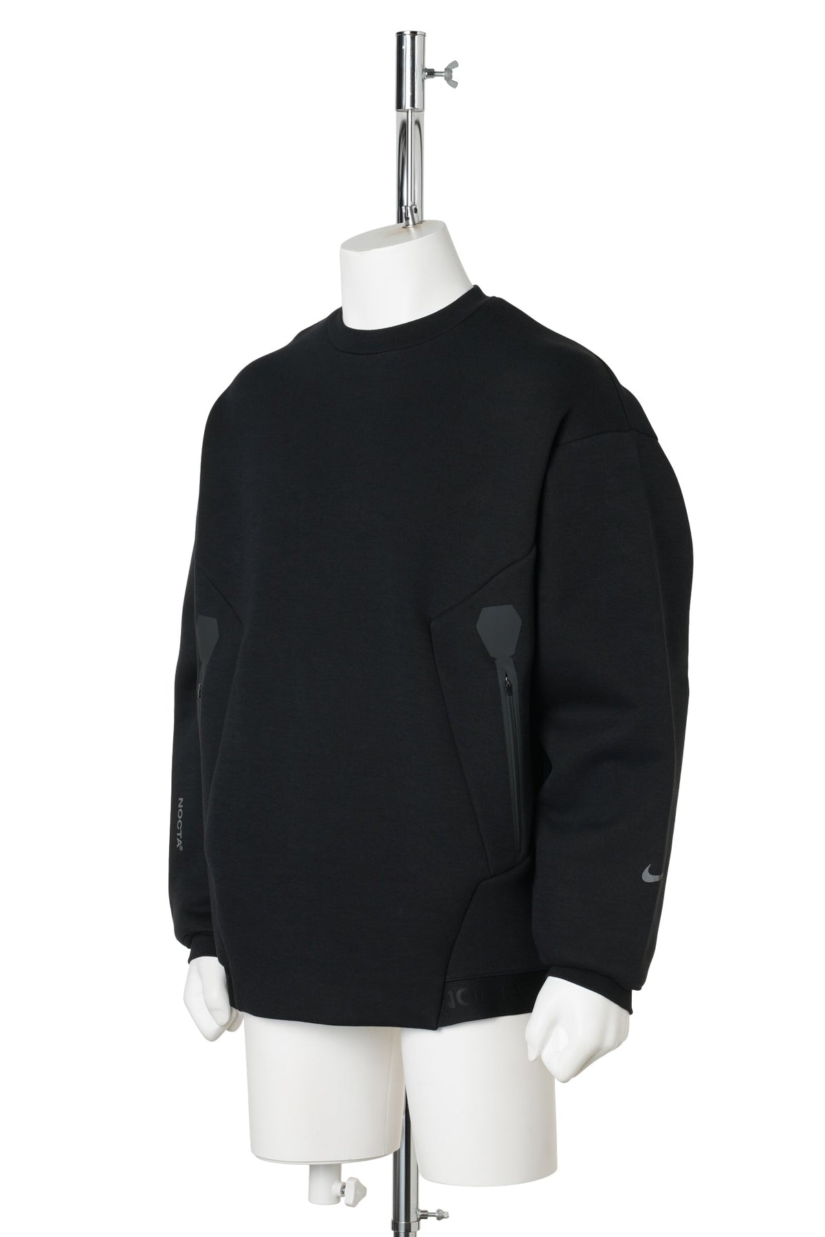NIKE NRG NOCTA TRAPEZOID CUT CREW / 010:BLACK/REFBLK