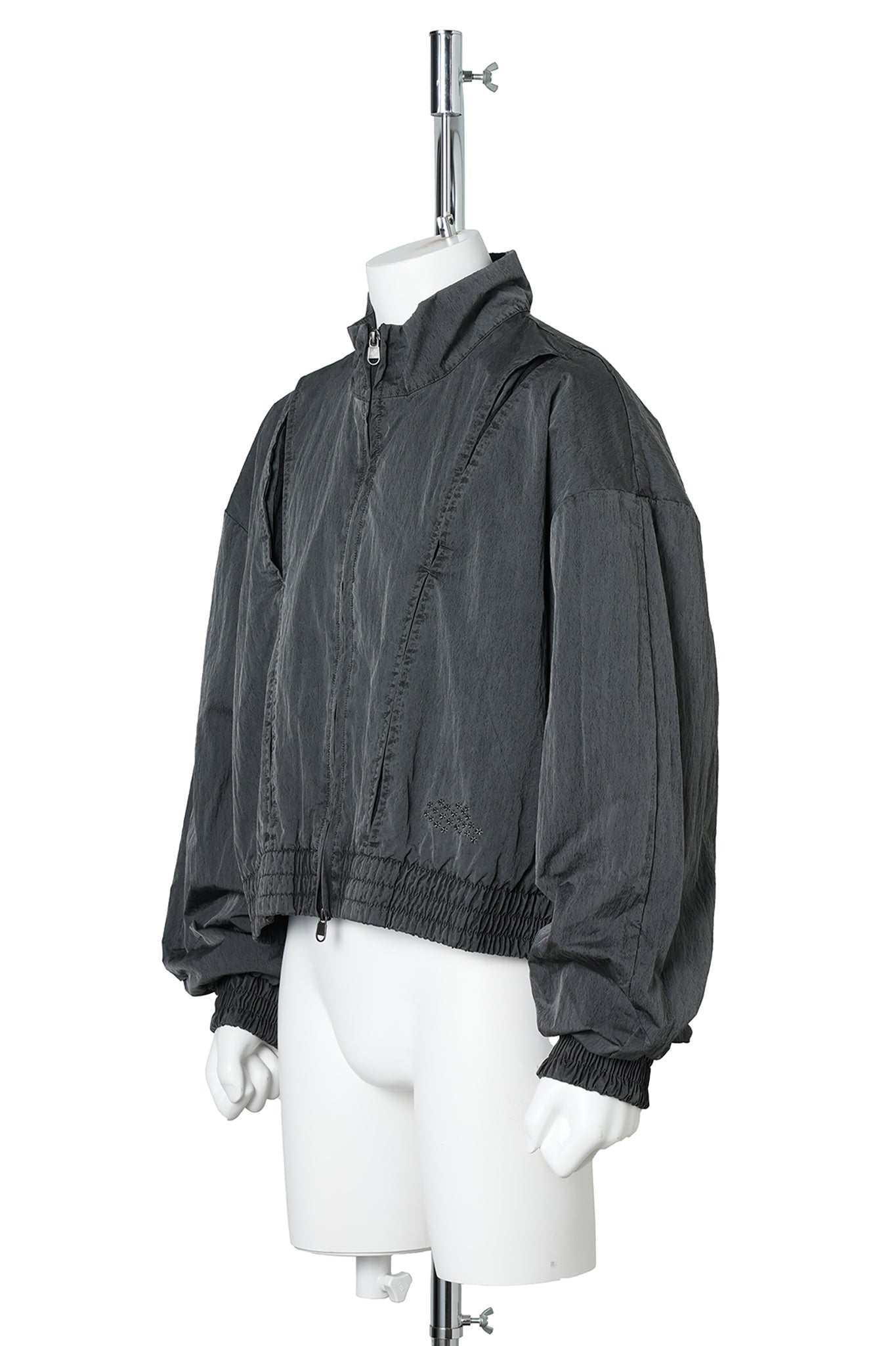 JORDAN IH CROPPED TRACK JACKET / 010:BLACK/DK SMOKE GREY