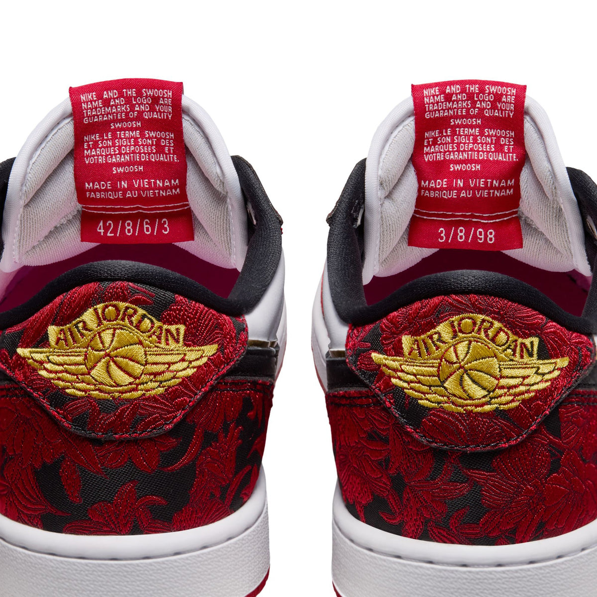 AIR JORDAN 1 RETRO LOW OG / 001:BLACK/VARSITY RED-SUMMIT WHITE