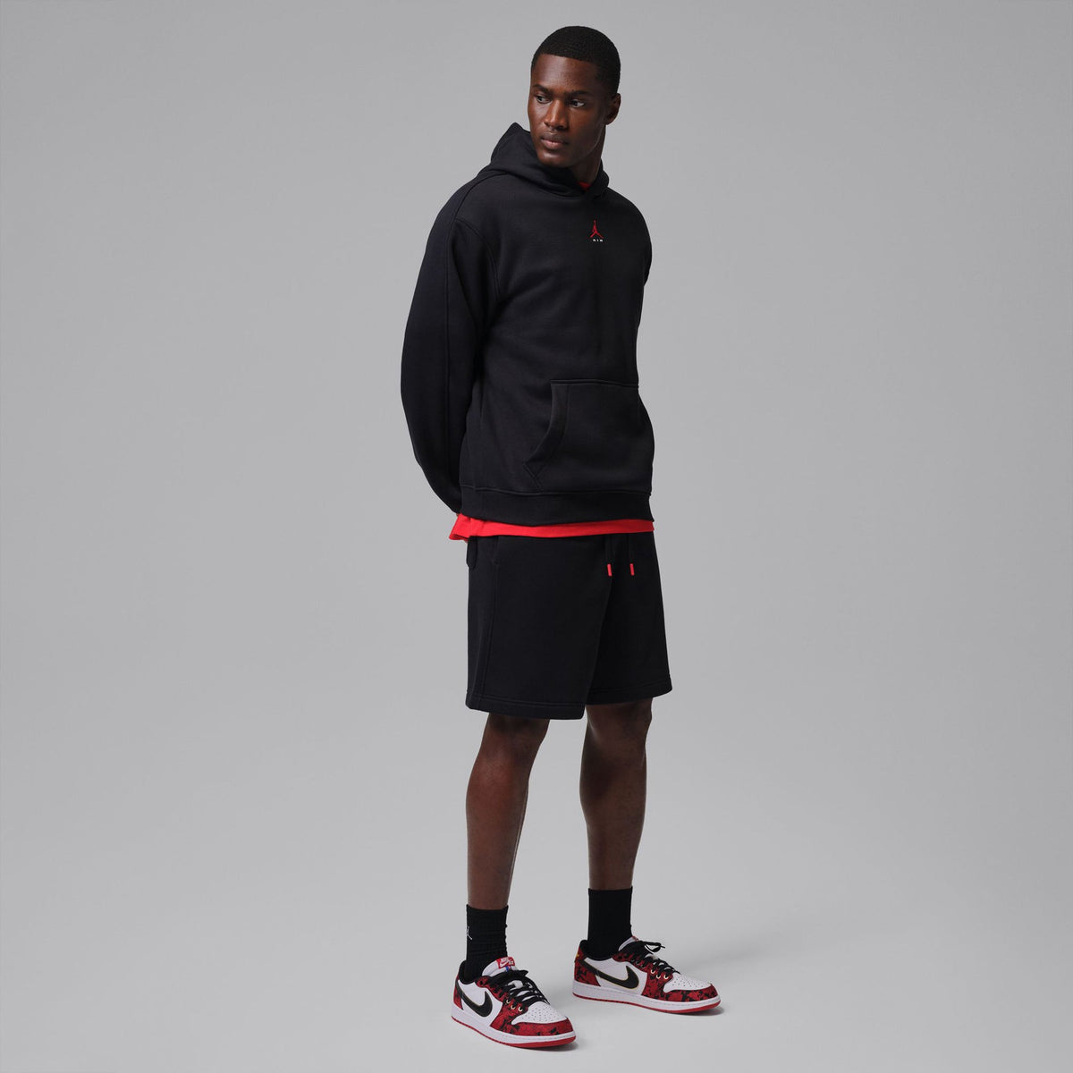 AIR JORDAN 1 RETRO LOW OG / 001:BLACK/VARSITY RED-SUMMIT WHITE