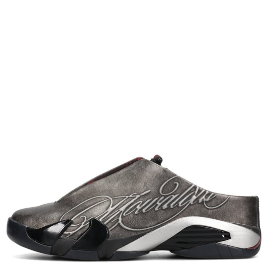 AIR JORDAN 14 RTR MULE MWLA SP / 001:BLACK/METALLIC SILVER