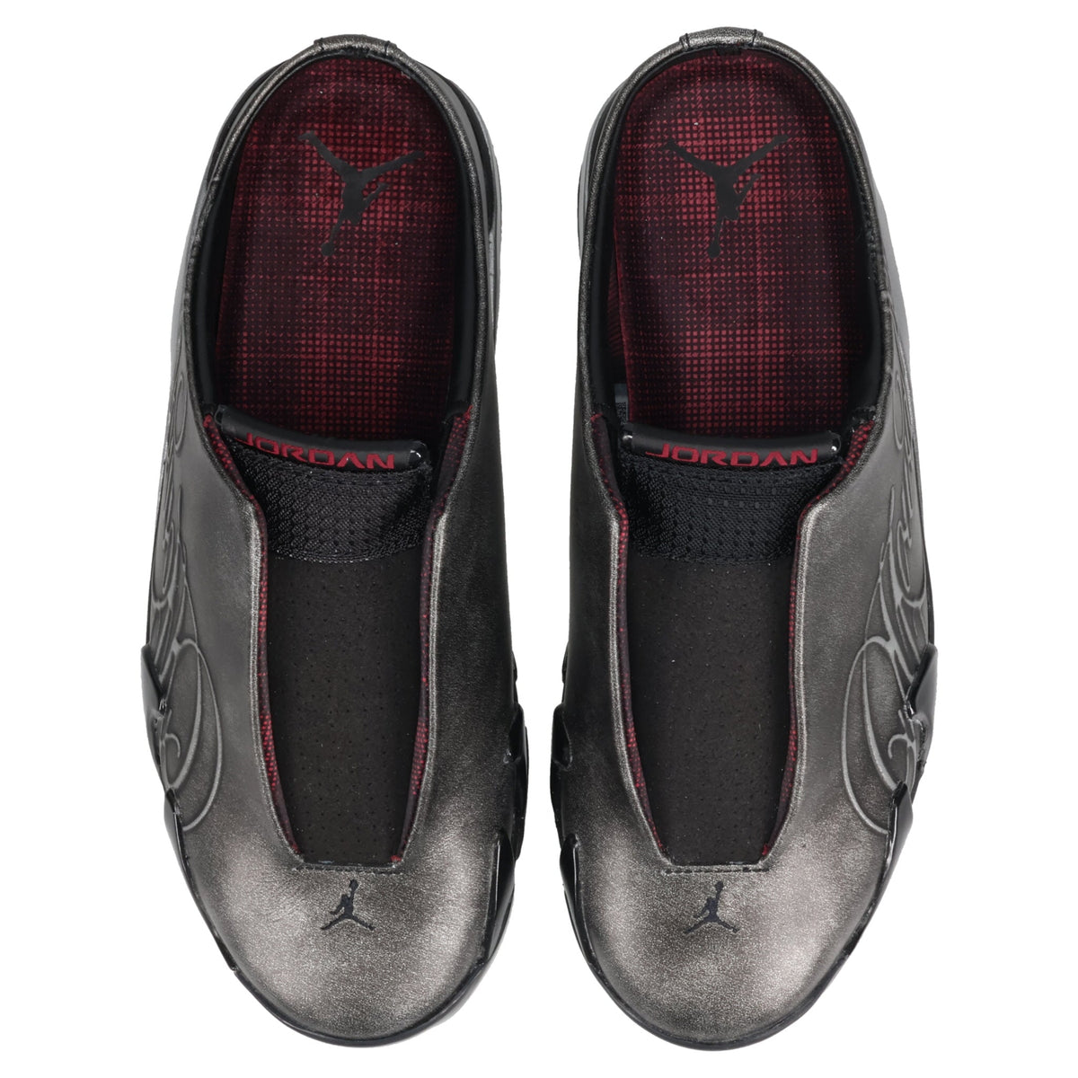 AIR JORDAN 14 RTR MULE MWLA SP / 001:BLACK/METALLIC SILVER