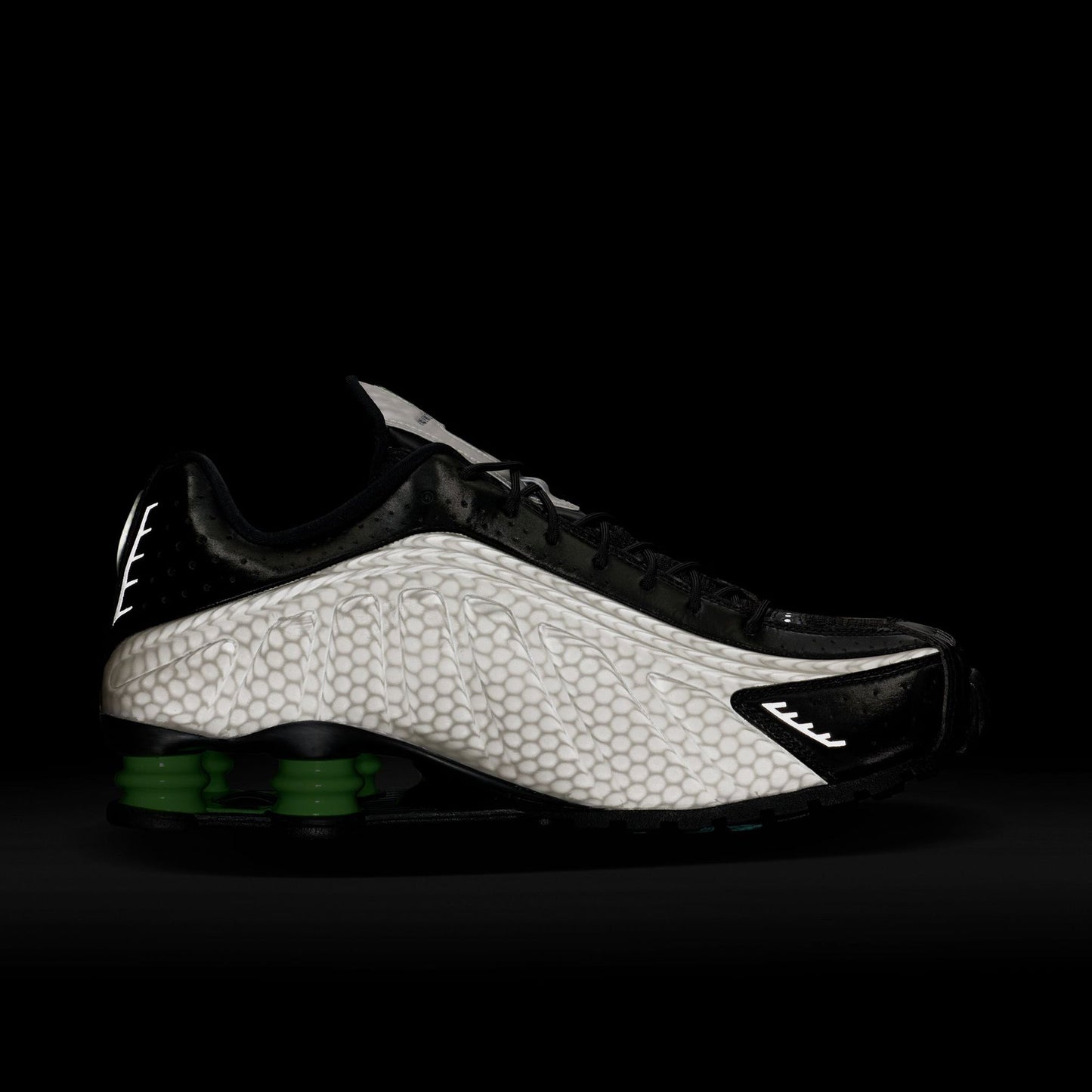 NIKE SHOX R4 SP / 001:GREY HAZE/LIME GLOW-BLACK