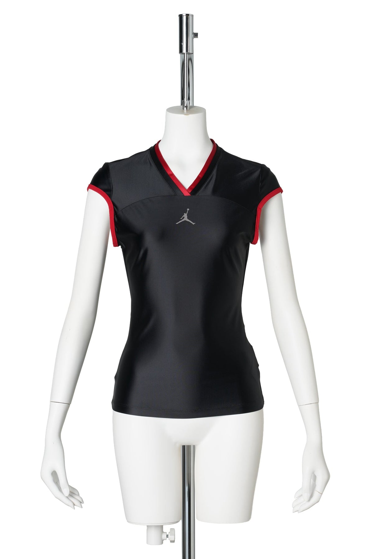 JORDAN MWL SHORT SLEEVE TOP / 010:BLACK/GYM RED