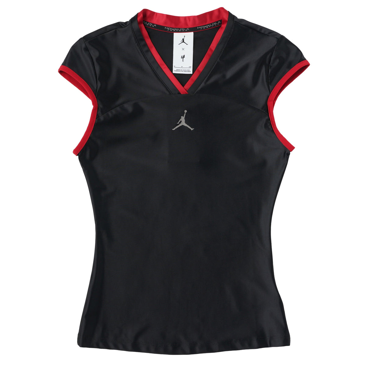 JORDAN MWL SHORT SLEEVE TOP / 010:BLACK/GYM RED