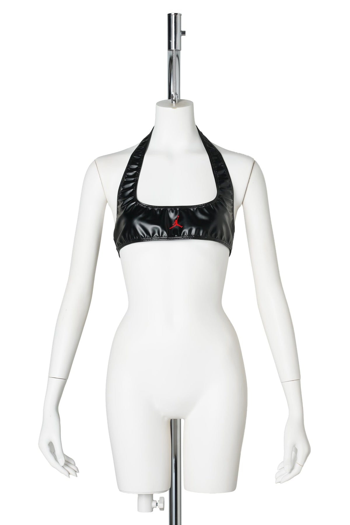 WOMENS JORDAN MWL HALTER BRA SP / 010:BLACK/GYM RED