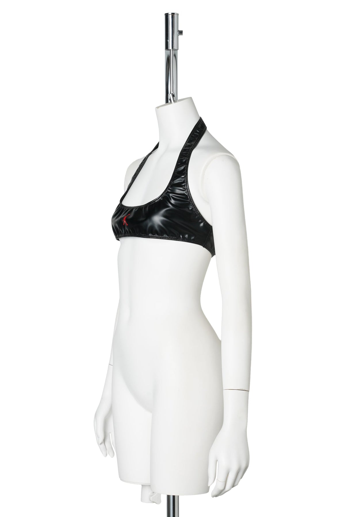 WOMENS JORDAN MWL HALTER BRA SP / 010:BLACK/GYM RED