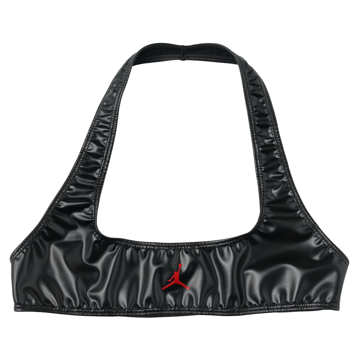 WOMENS JORDAN MWL HALTER BRA SP / 010:BLACK/GYM RED
