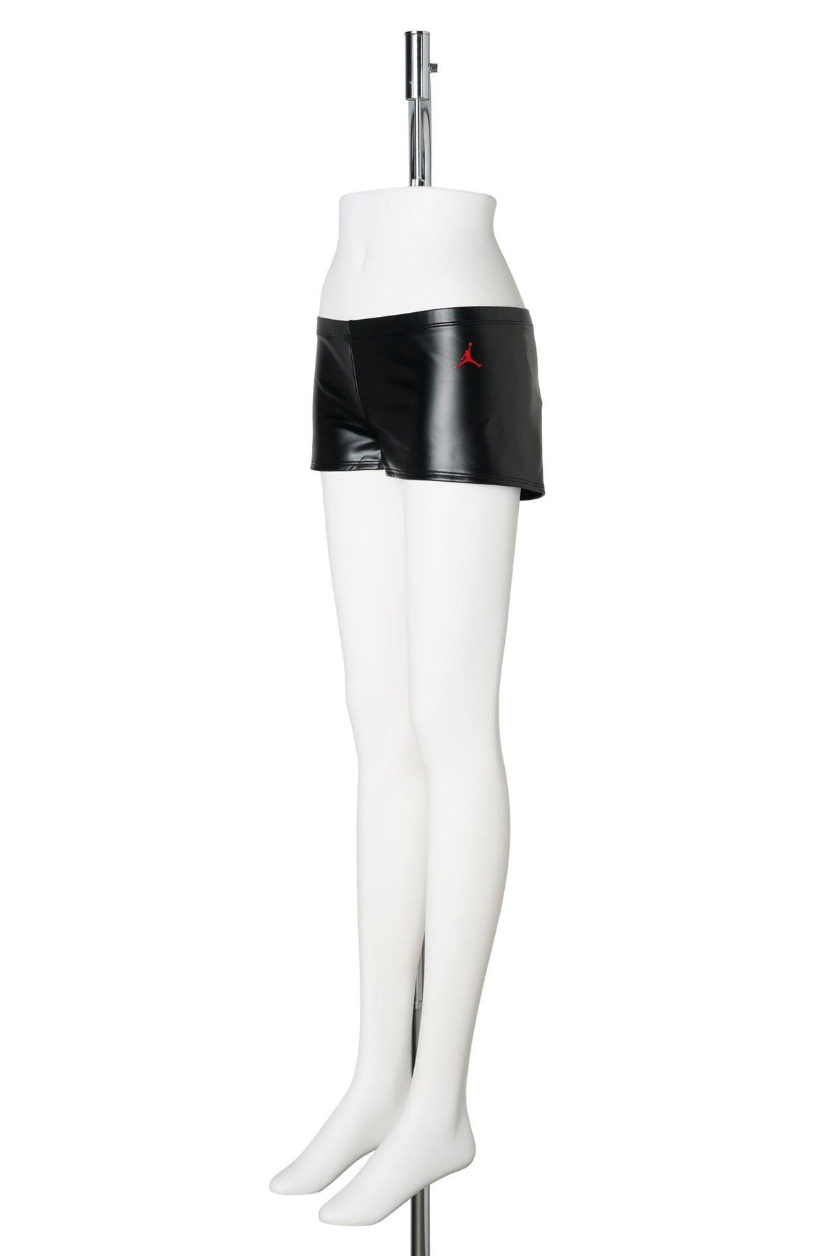 WOMENS JORDAN MWL MINI SHORTS SP / 010:BLACK/GYM RED