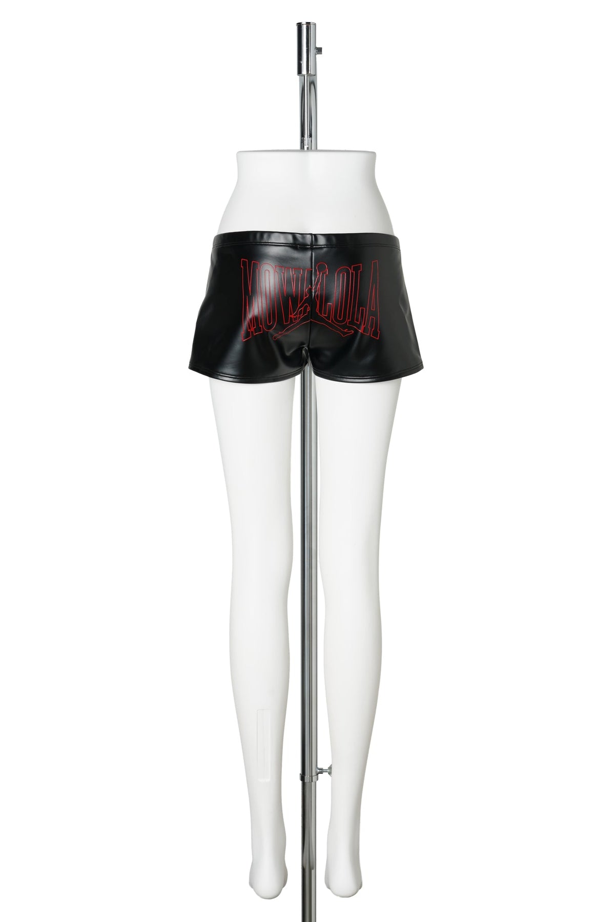 WOMENS JORDAN MWL MINI SHORTS SP / 010:BLACK/GYM RED