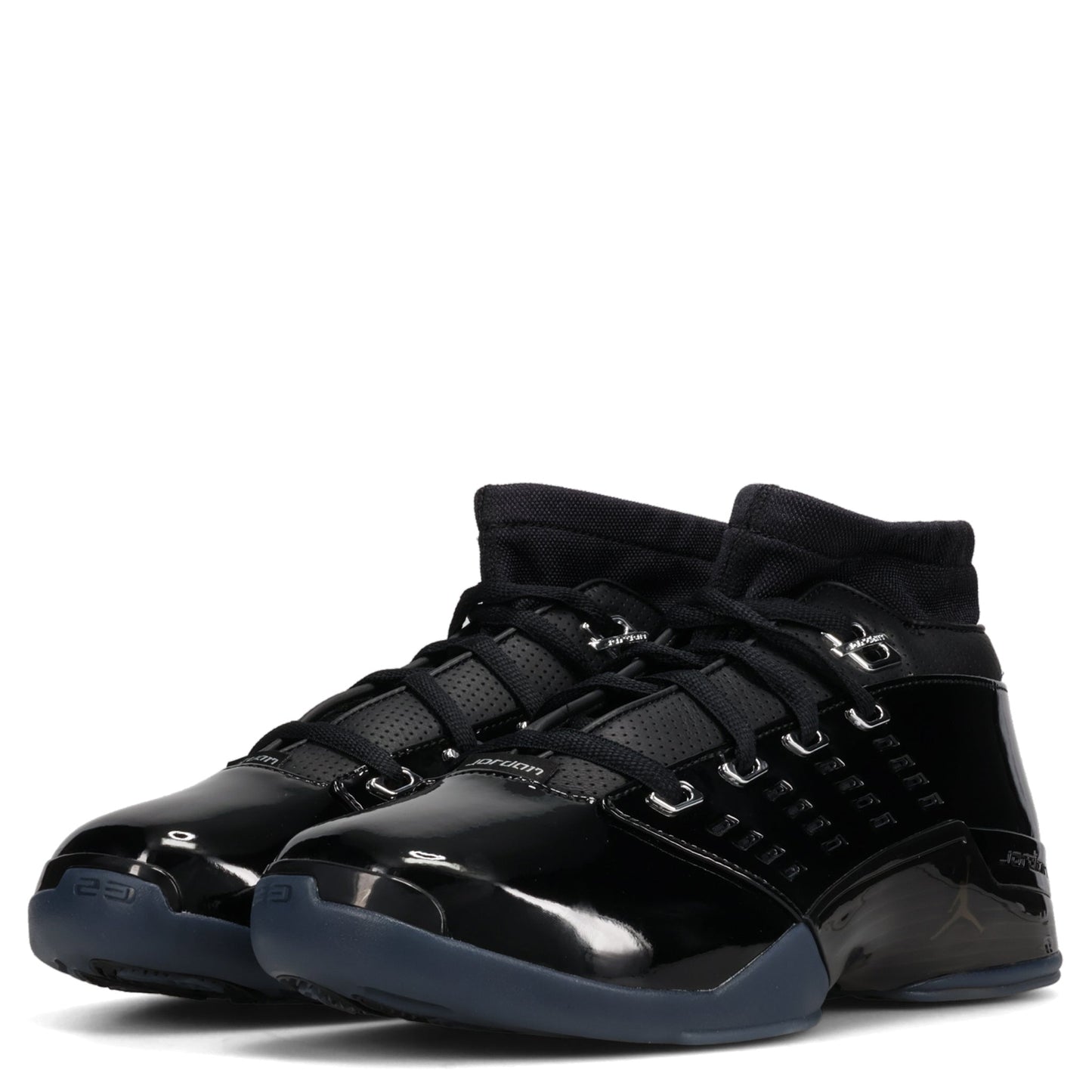 AIR JORDAN 17 LOW SP / 001:BLACK/BLACK-METALLIC SILVER