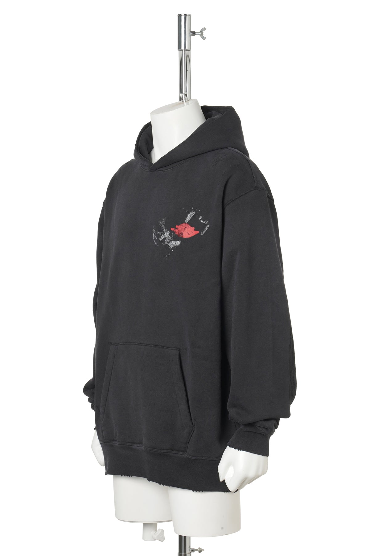 JORDAN NBHD BLK CAT L/S HOODIE / 010:BLACK/UNIVERSITY RED