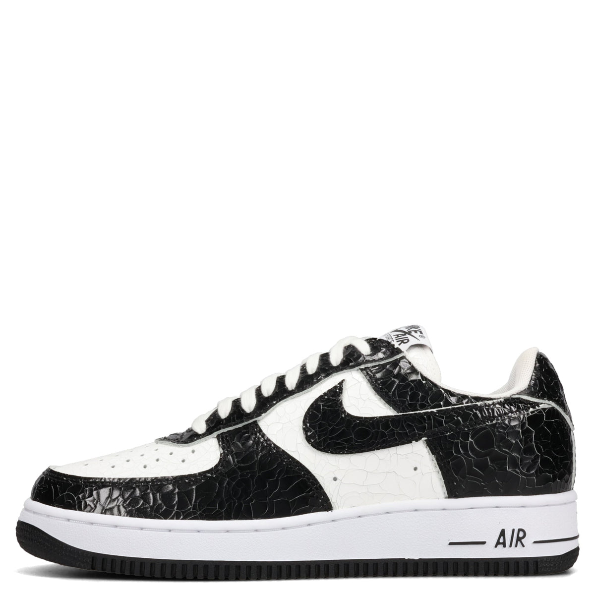 AF1 CRACKED LEATHER / 300:BLACK/BLACK-WHITE