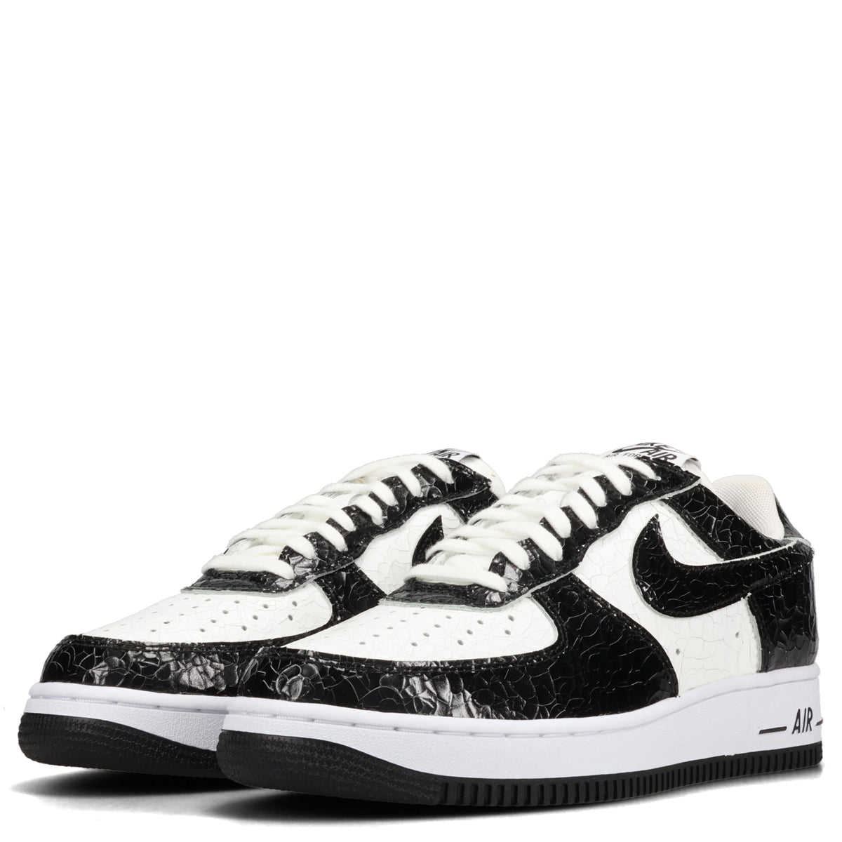AF1 CRACKED LEATHER / 300:BLACK/BLACK-WHITE