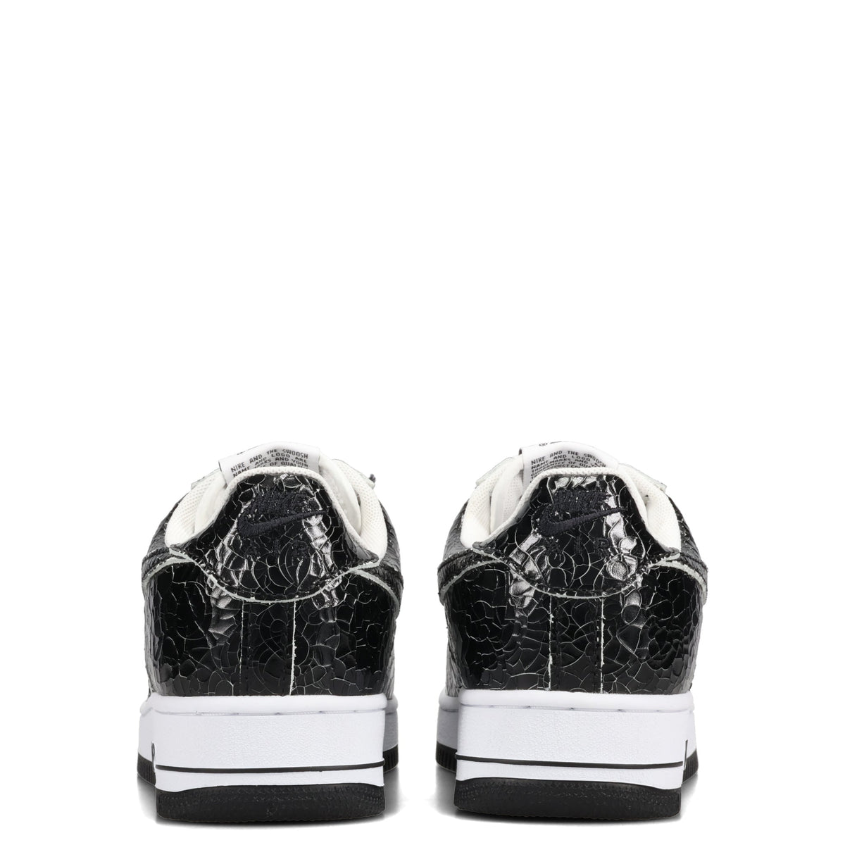 AF1 CRACKED LEATHER / 300:BLACK/BLACK-WHITE