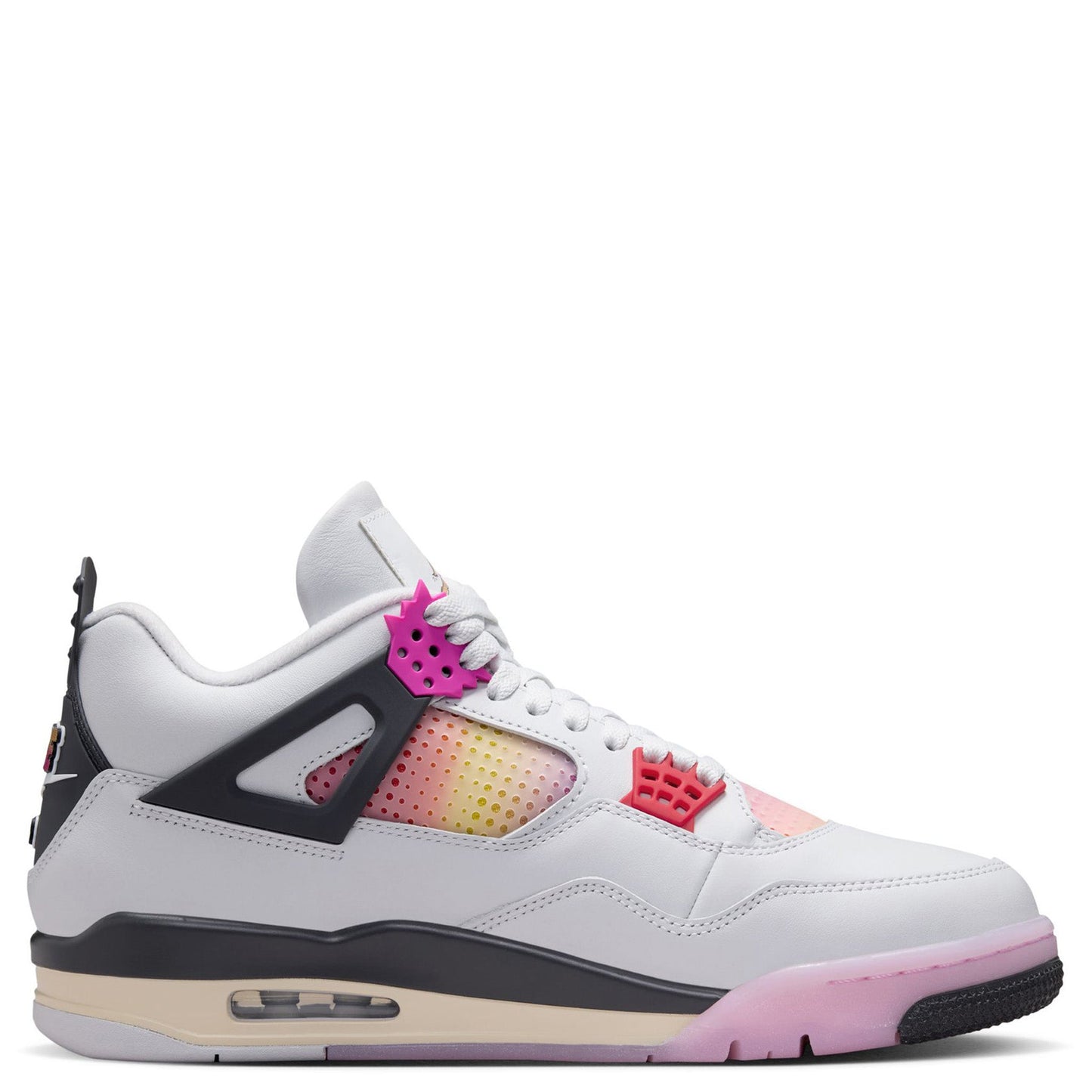 AIR JORDAN 4 RETRO / 100:OFF WHITE/FIRE PINK-ANTHRACITE