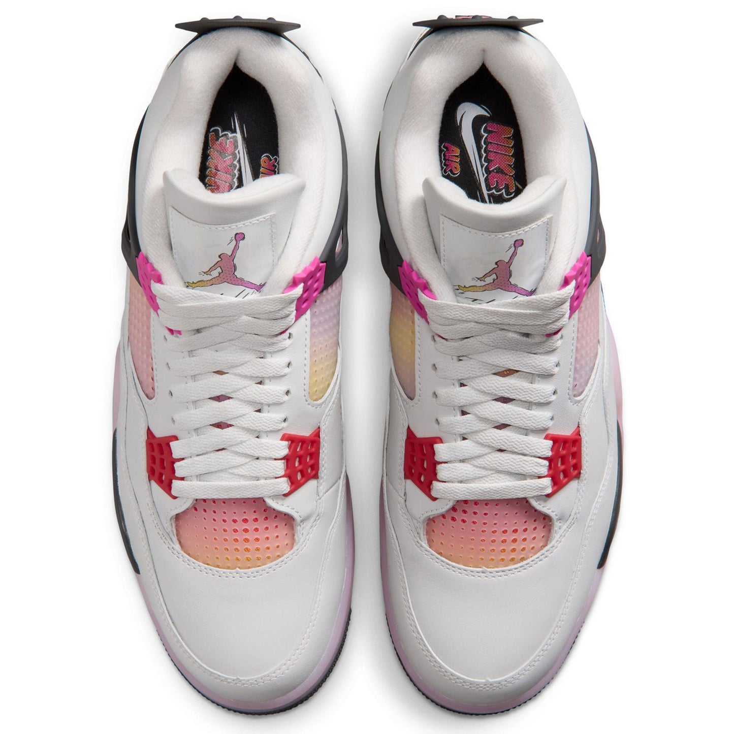AIR JORDAN 4 RETRO / 100:OFF WHITE/FIRE PINK-ANTHRACITE