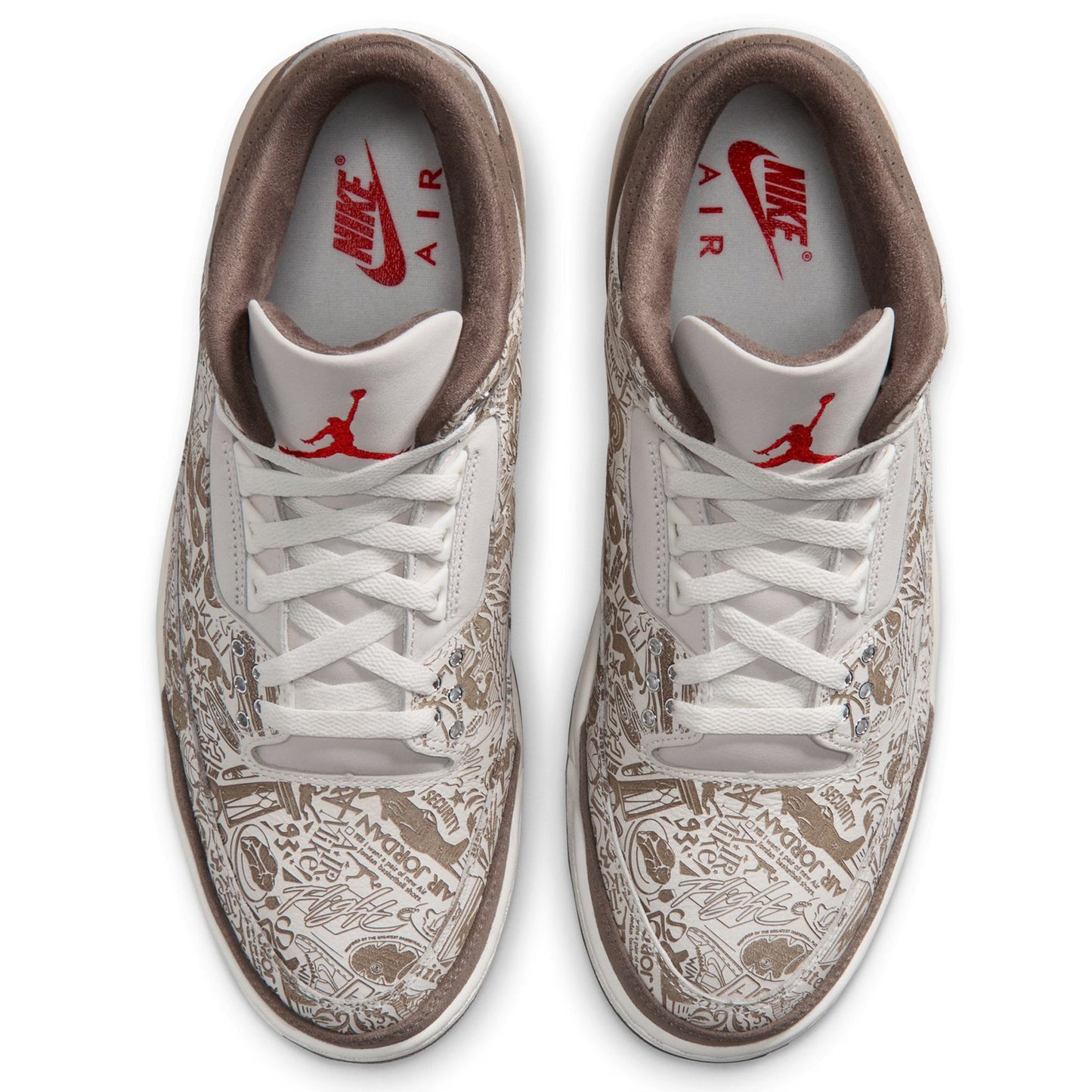 AIR JORDAN 3 RETRO LASER / 001:PHANTOM/UNIVERSITY RED