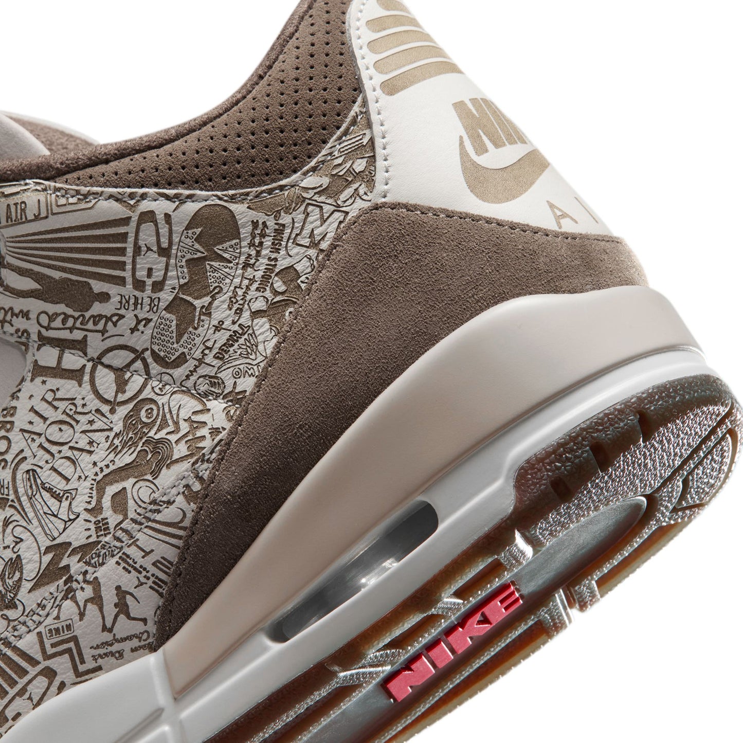 AIR JORDAN 3 RETRO LASER / 001:PHANTOM/UNIVERSITY RED