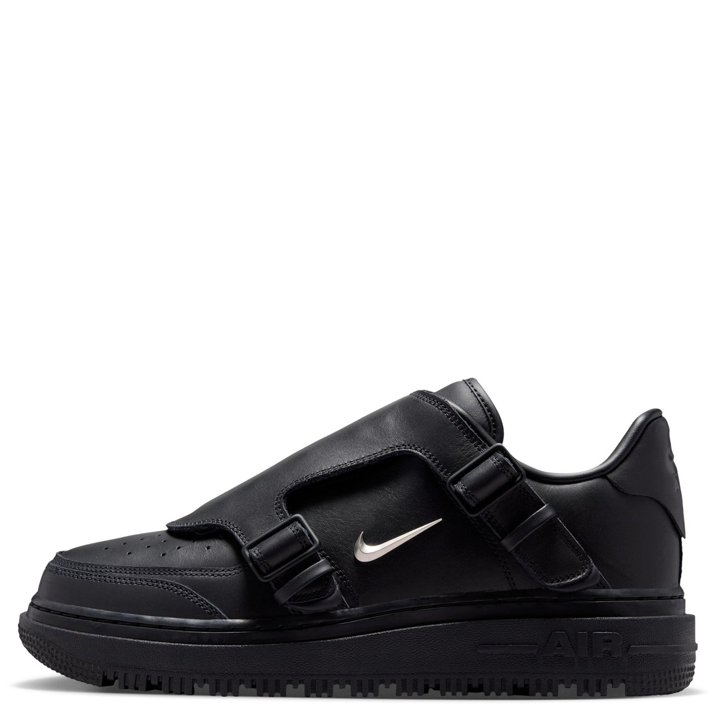 AIR FORCE 1 LUXE / 010:BLACK/METALLIC SILVER