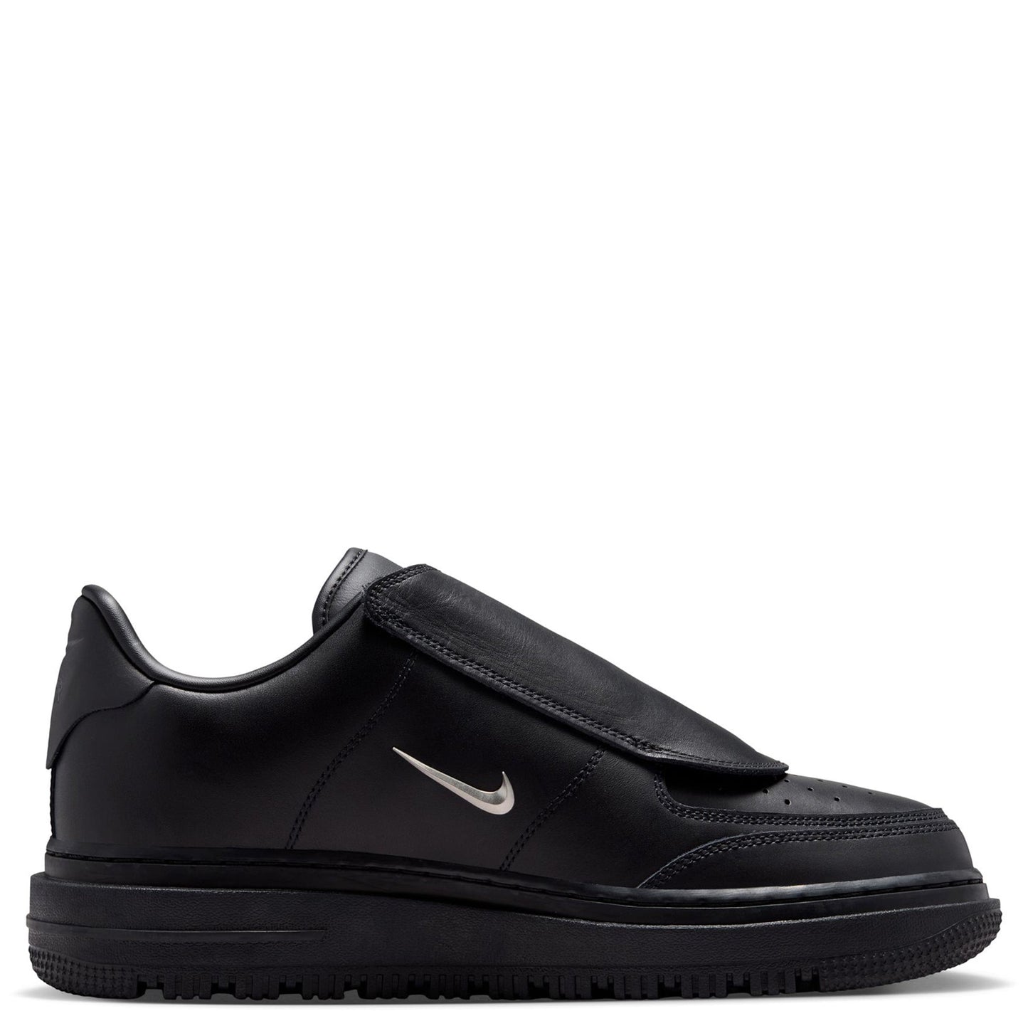 AIR FORCE 1 LUXE / 010:BLACK/METALLIC SILVER
