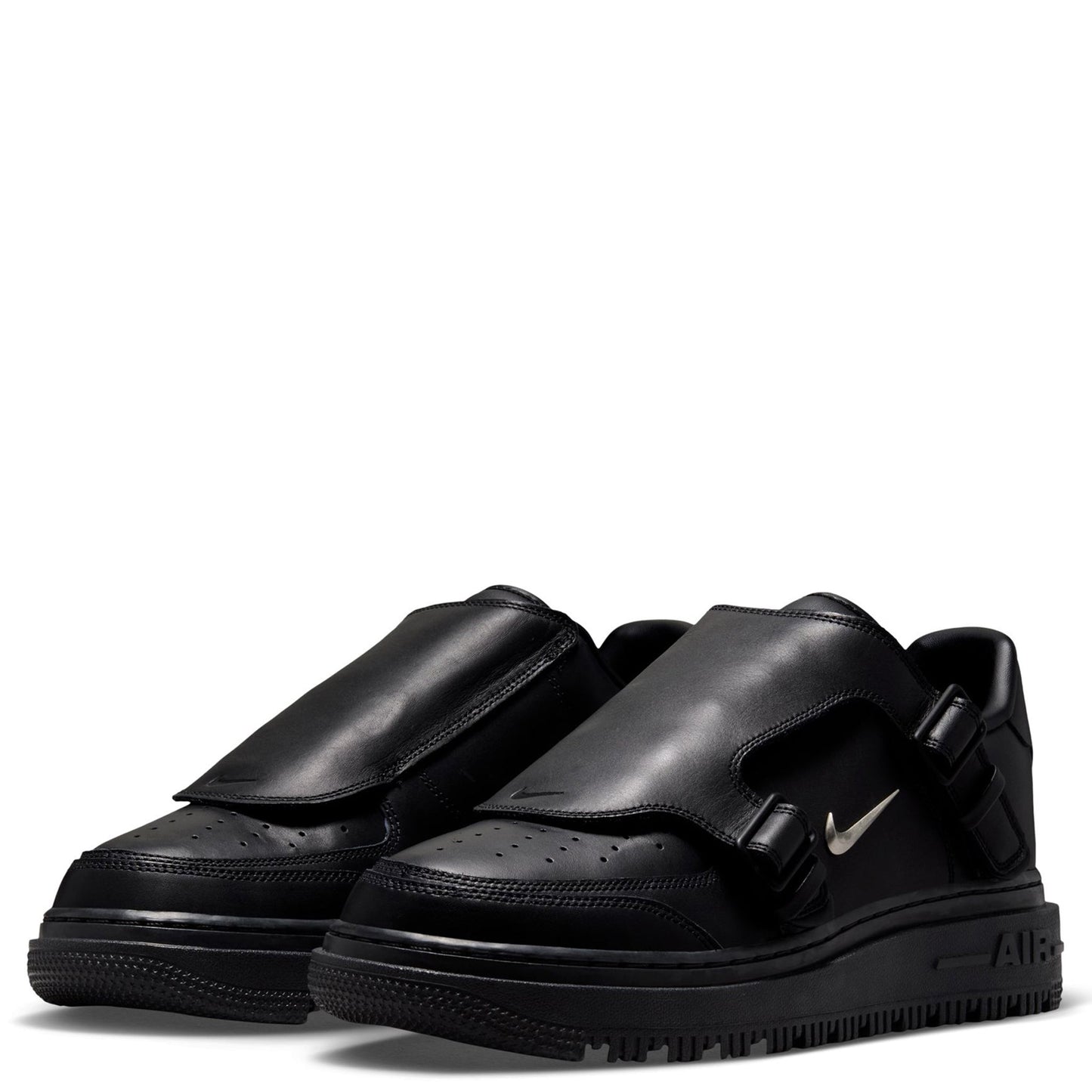 AIR FORCE 1 LUXE / 010:BLACK/METALLIC SILVER