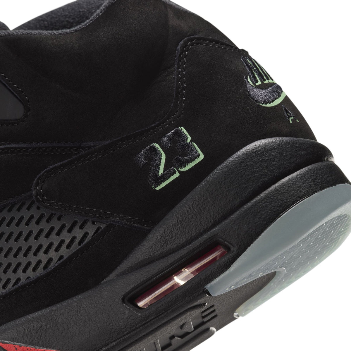 AIR JORDAN 5 RETRO OG / 001:BLACK/BLACK-PICANTE RED