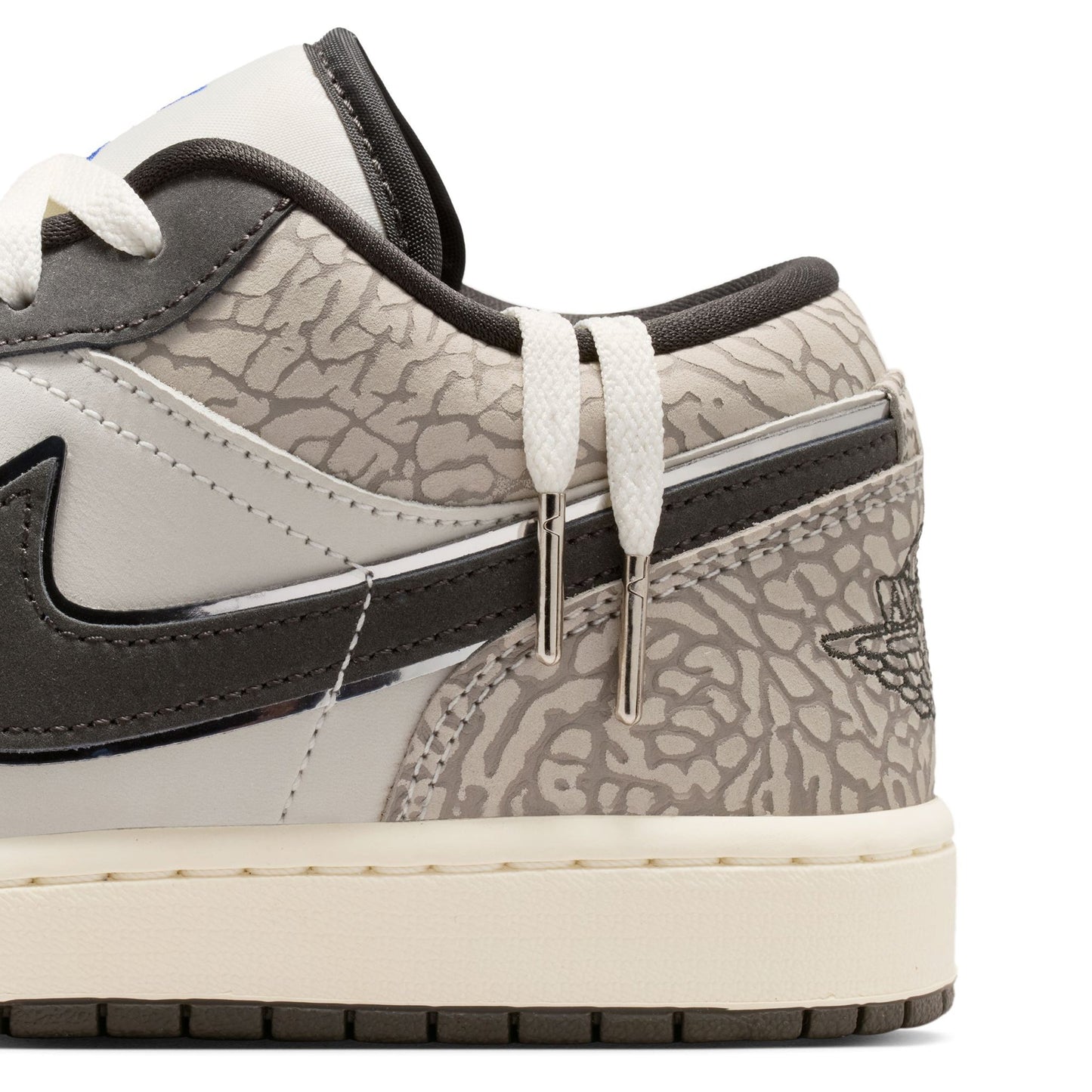 AIR JORDAN 1 LOW SE V2 / 100:SAIL/GAME ROYAL-DEEP PEWTER