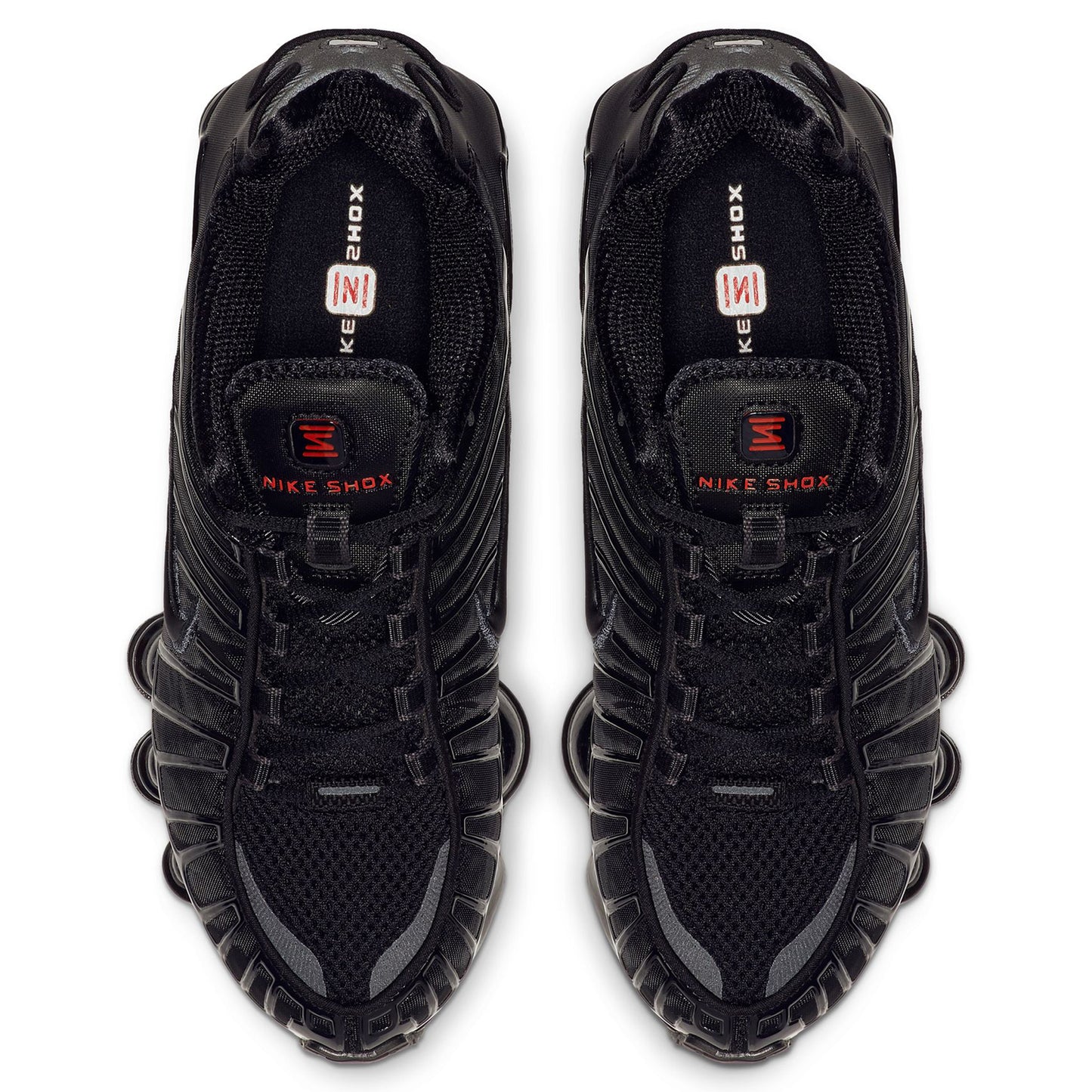 W NIKE SHOX TL / 002:BLACK/BLACK-MTCL HEMATITE