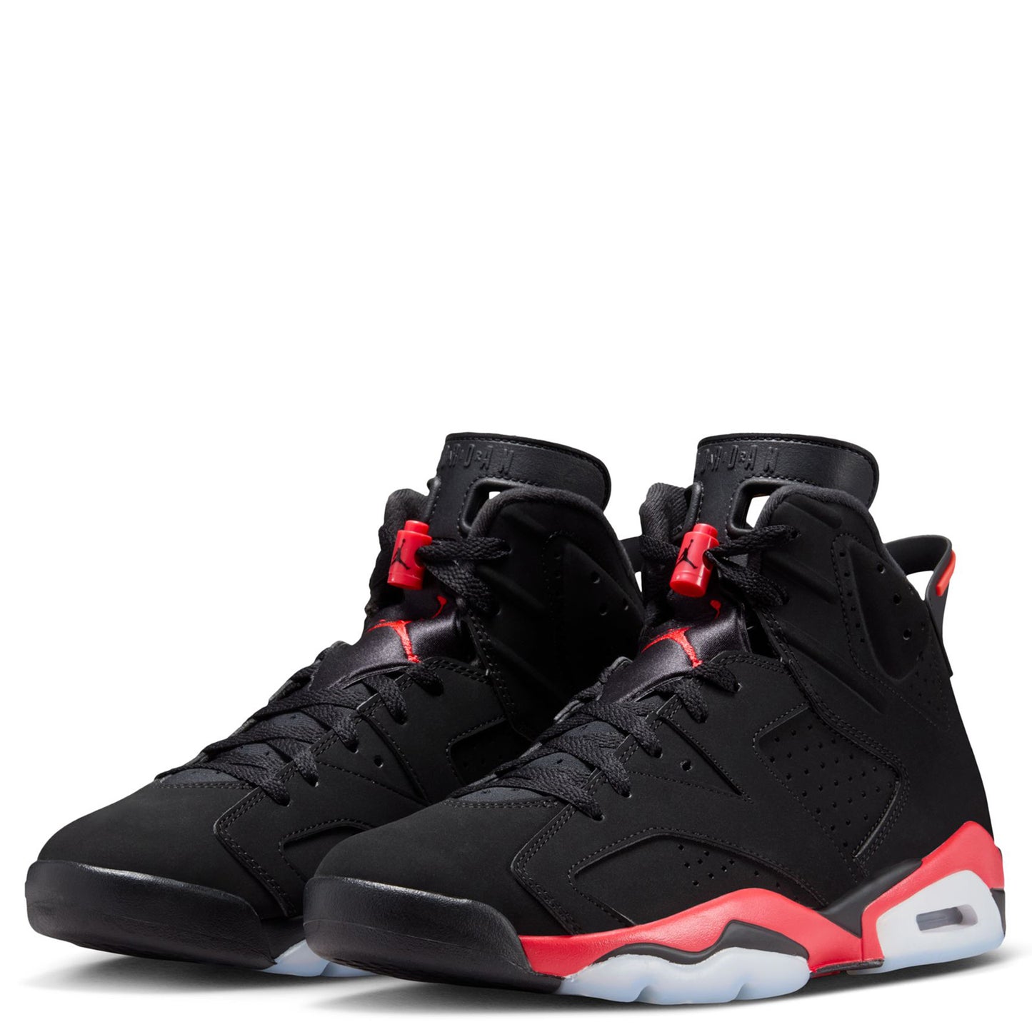 AIR JORDAN 6 RETRO / 001:BLACK/LT CRIMSON