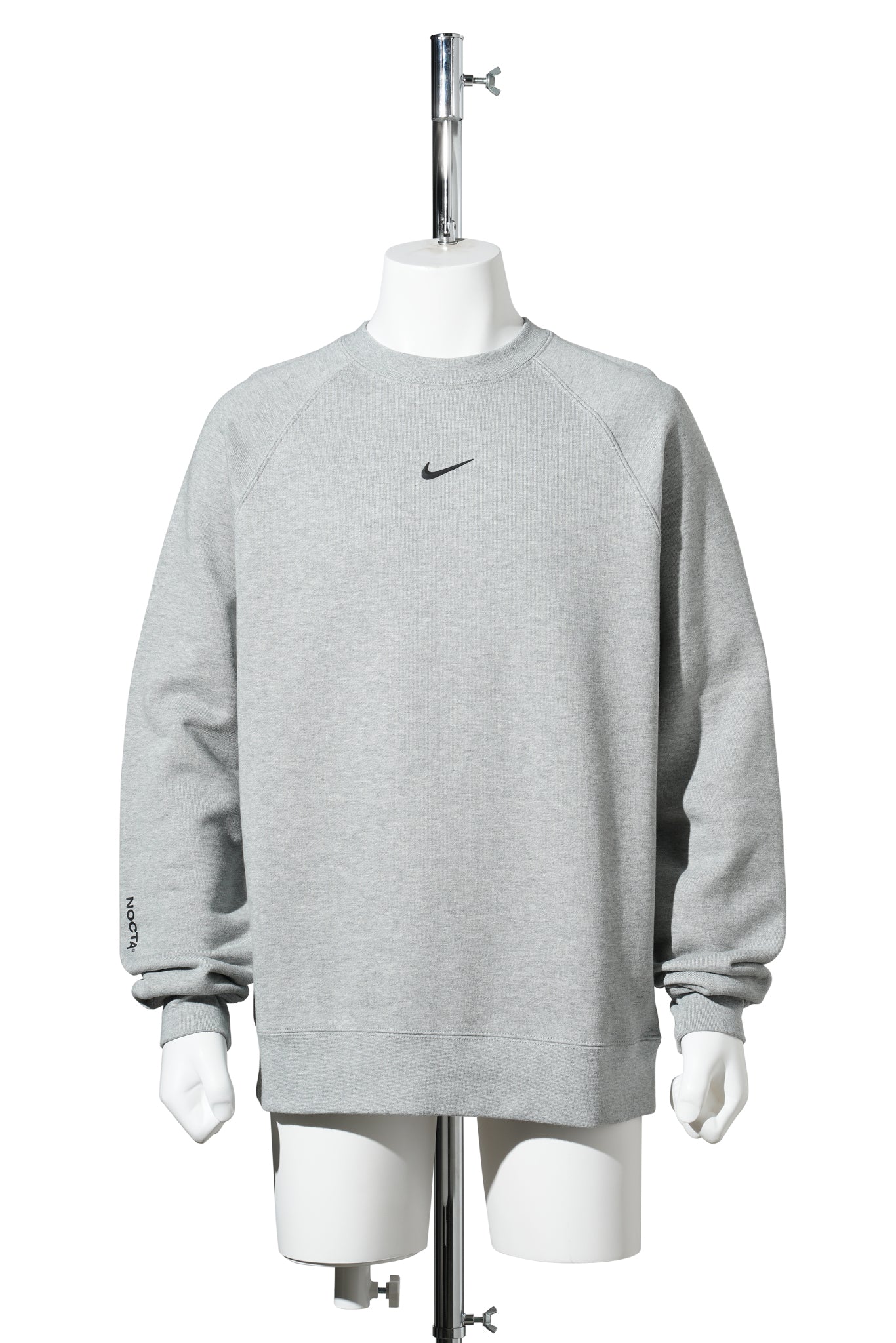 M NRG NOCTA CS CREW FLC / 063:DK GREY HEATHER/BLACK