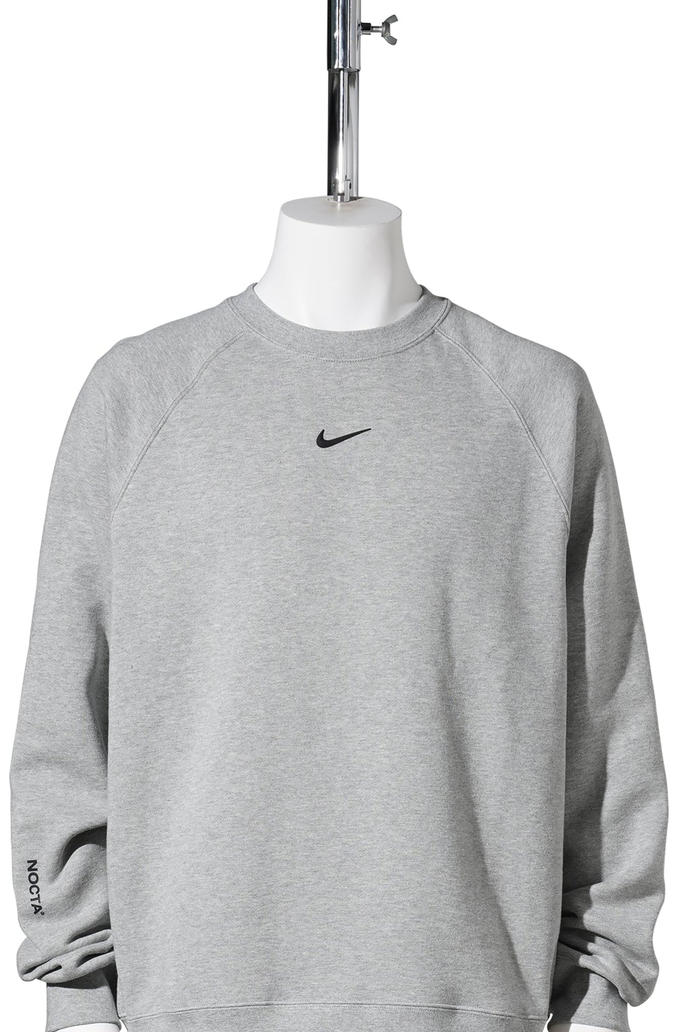 NIKE NRG NOCTA CS FLEECE L/S CREW / 063:DK GREY HEATHER/BLACK
