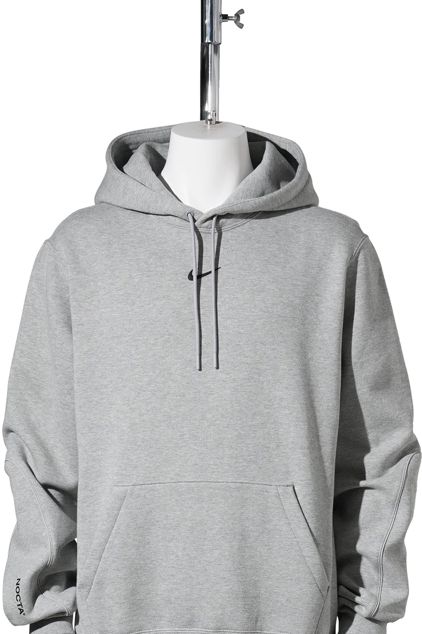 NIKE NRG CS NOCTA FLEECE PULLOVER L/S HOODIE 2 / 021:DK GREY HEATHER/MATTE SILVER/BLACK
