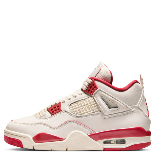 WMNS AIR JORDAN 4 RETRO / 108:PALE IVORY/SIERRA RED