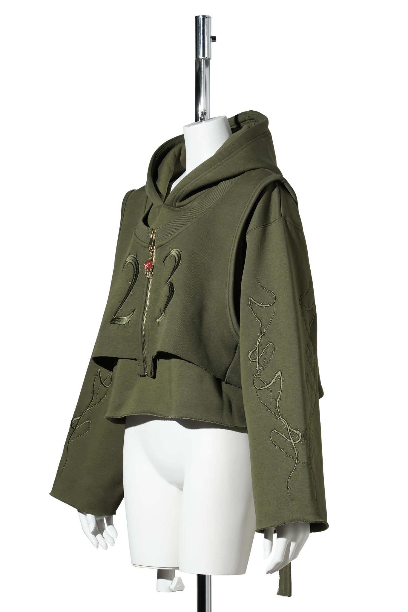 WOMEN’S JORDAN TEY LAYER L/S HOODIE SP / 326:ROUGH GREEN